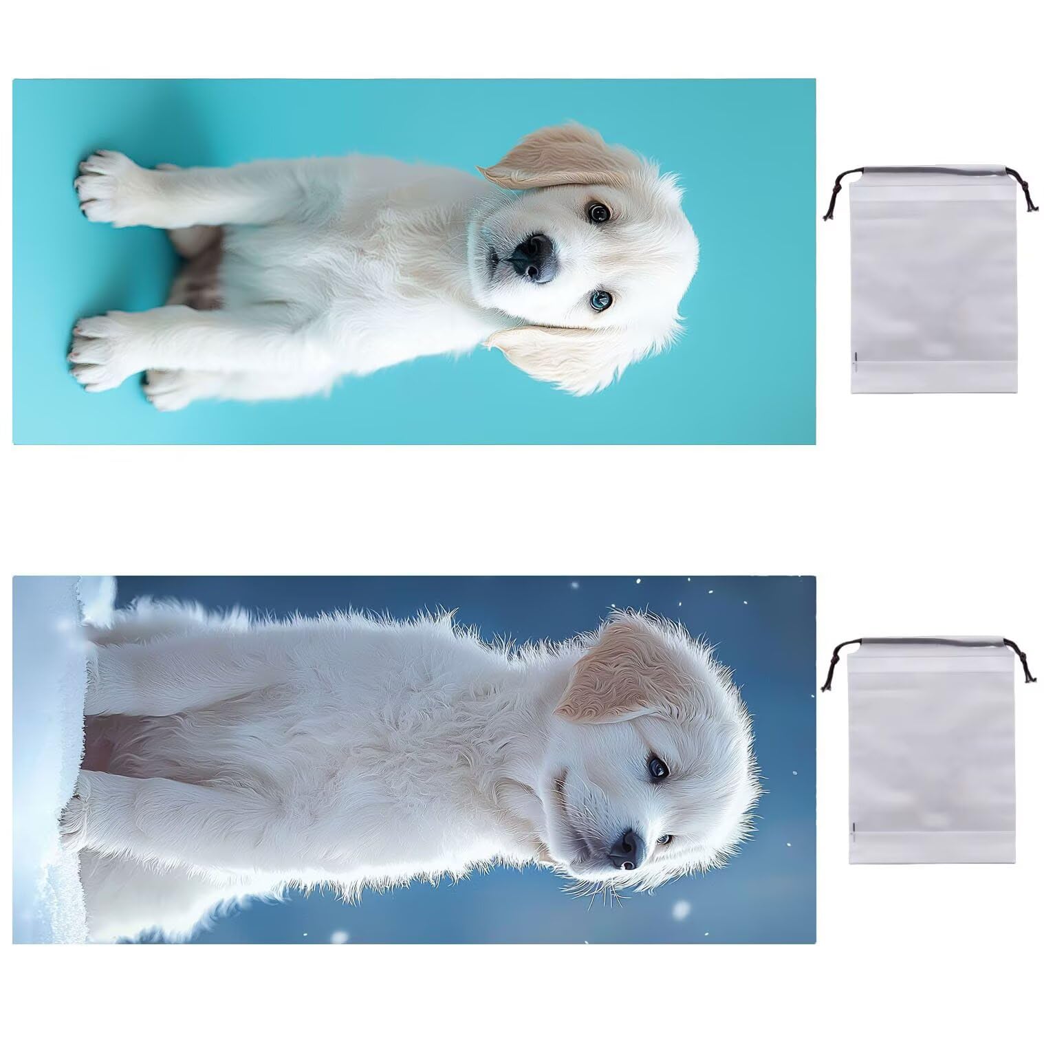 Telo Mare Microfibra Asciugamani Teli da Spiaggia Asciugamano Palestra 2 Set Antisabbia 100 x 200 cm xxl Donna Accessori Mare Telo Mare Grande per Piscina Bagno Travel Regali (Animali cani) U-281