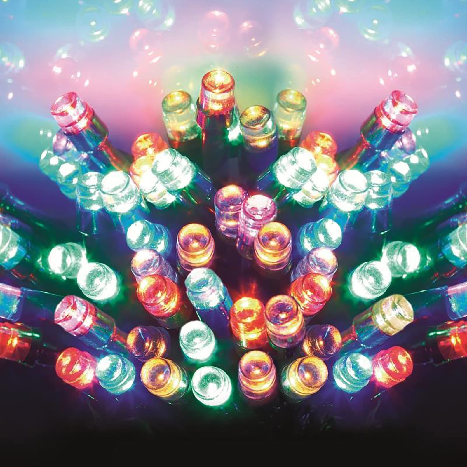 Simpa Garden Multi-Action Outdoor Waterproof Timer LED String Fairy Light for Shrubs, Parties, BBQs, Outdoor Weddings (200 LED, MultiColour)
