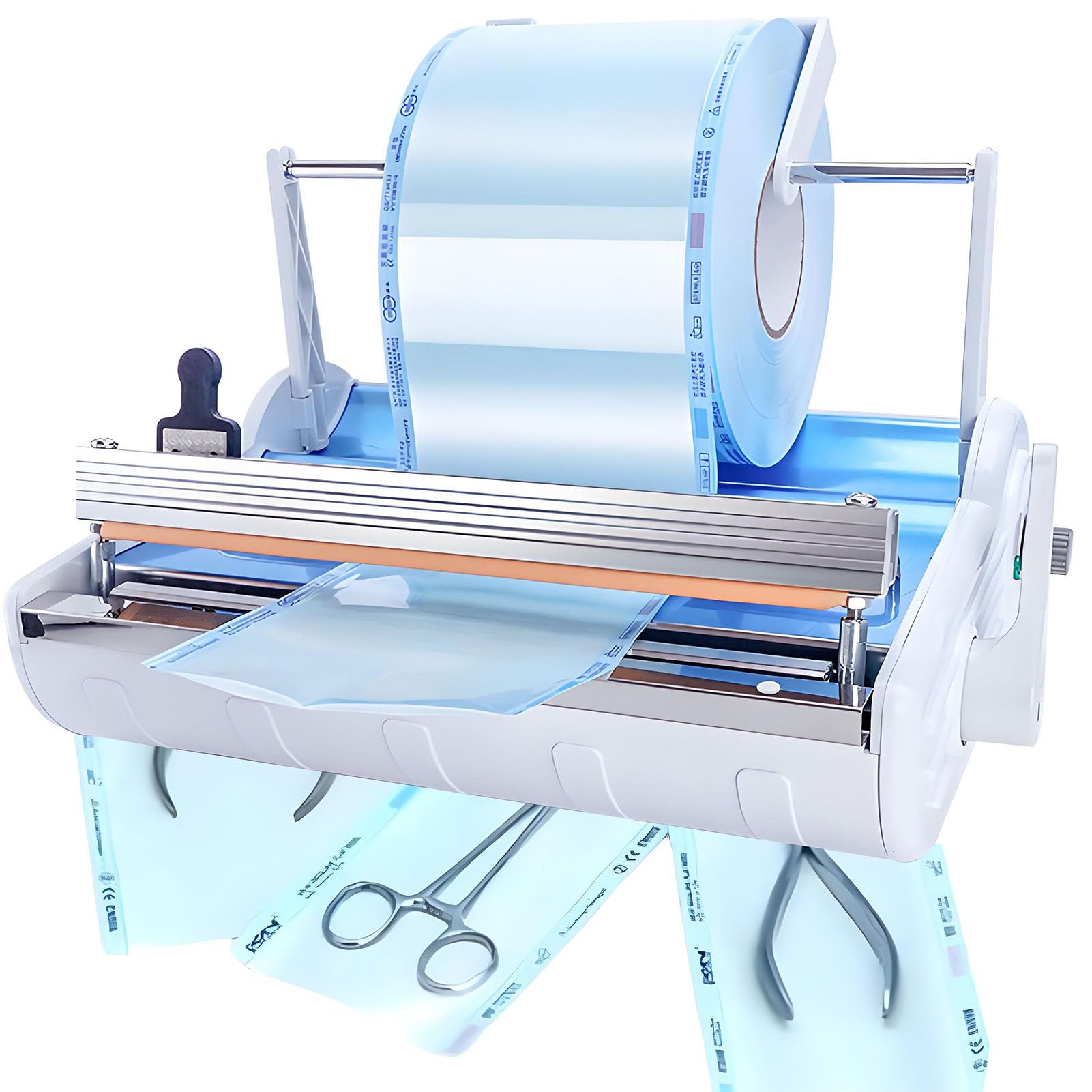 Machine de Scellage Dentaire Sac de Stérilisation Machine d'emballage Machine de Désinfection Sac Scellant avec Support,Scelleuse Thermique pour Scellage d'emballage