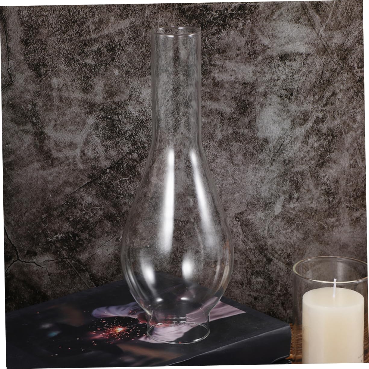 2piezas Pantallas Pequeñas Para Lámpara Aceite Vidrio Transparente Accesorio Decorativo