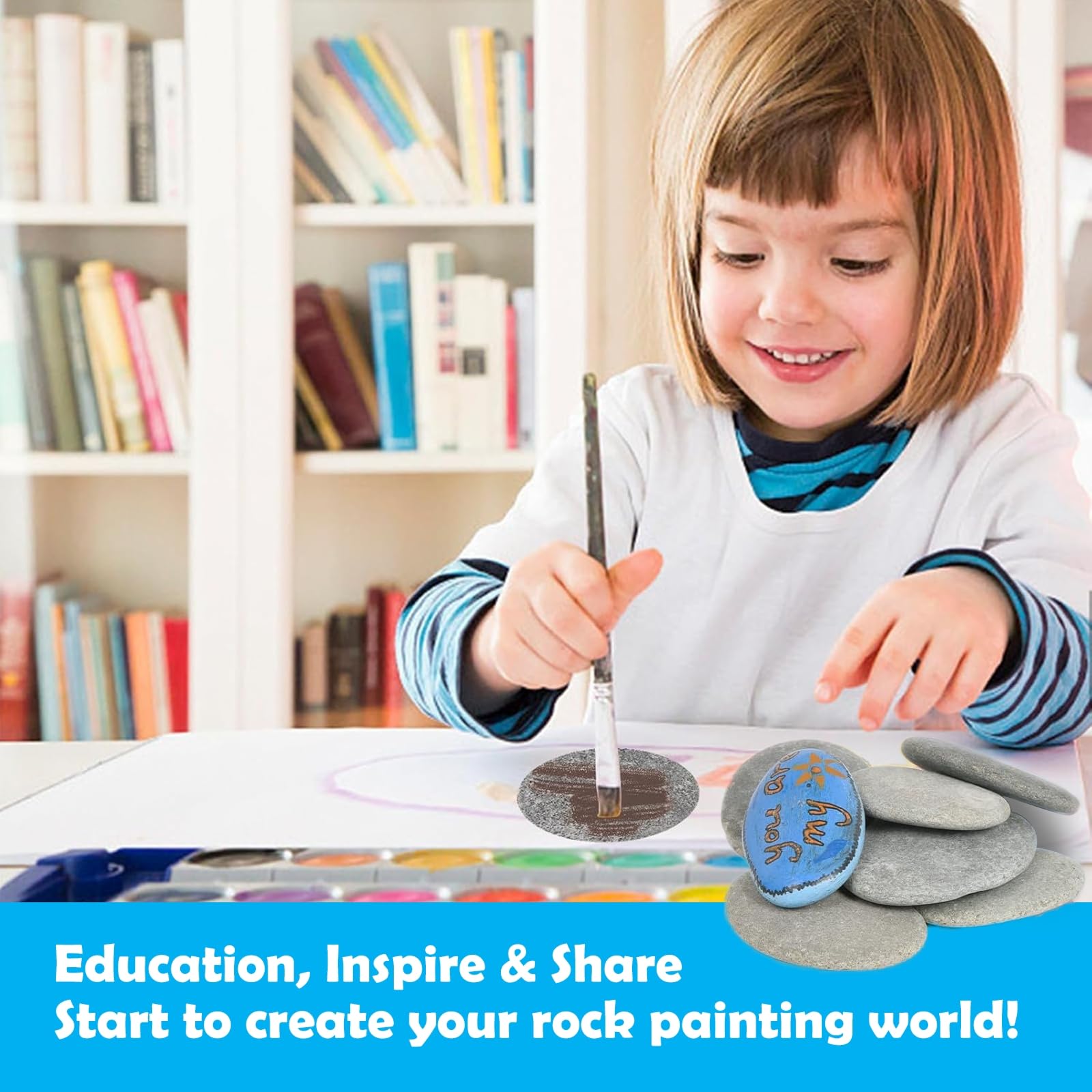 10PCS Painting Rocks - Image 4