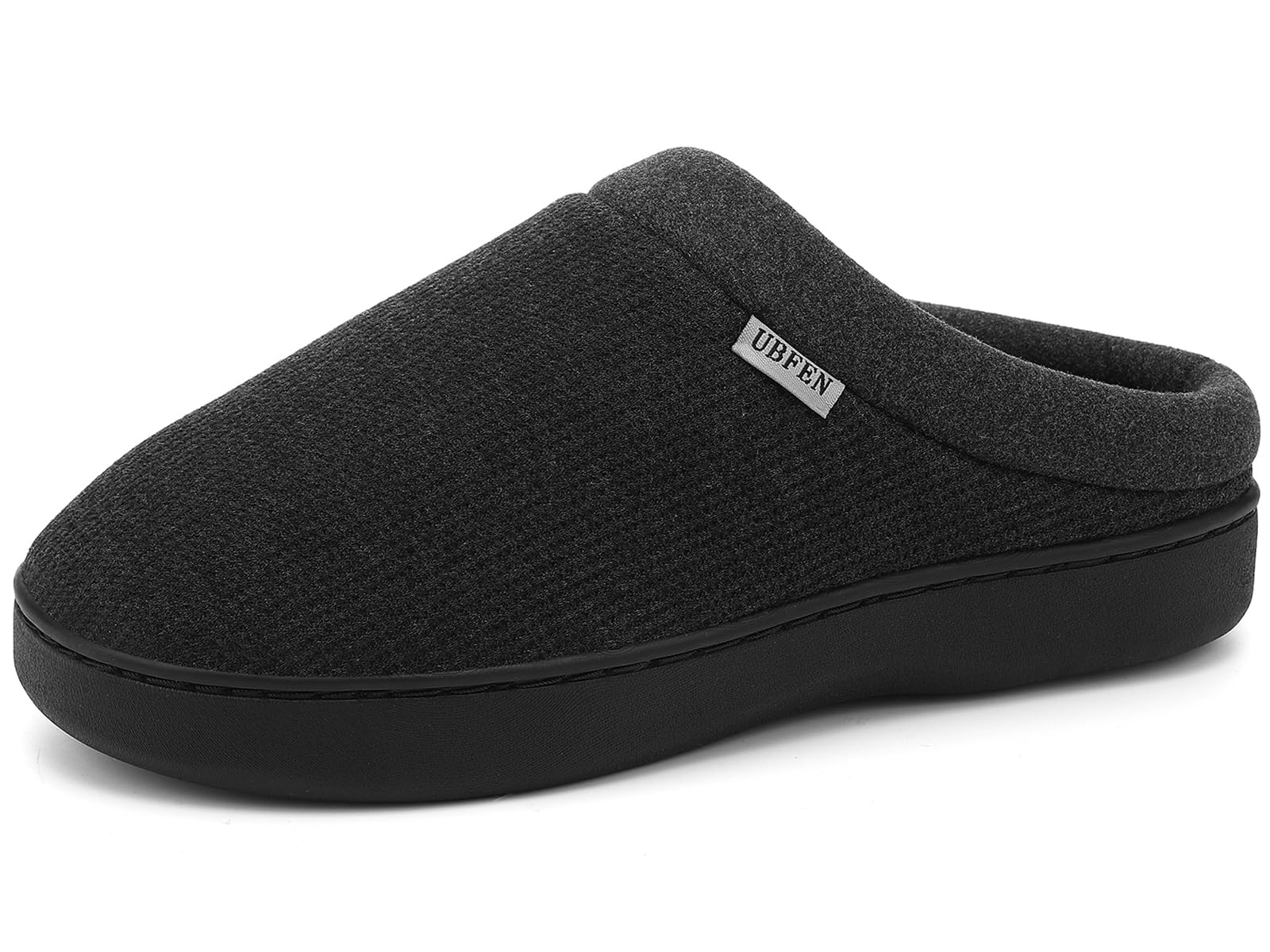 UBFEN Womens Slippers Classic Plaid Winter Warm with Memory Foam Fluffy House Shoes Platform Indoor Bedroom