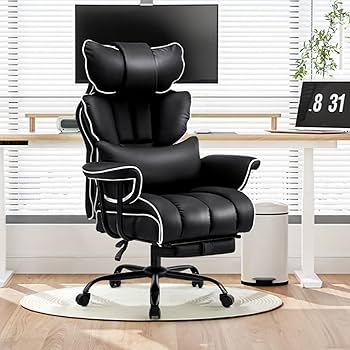 Amazon.com: Furniliving Big and Tall Office Chair 400lbs, Heavy