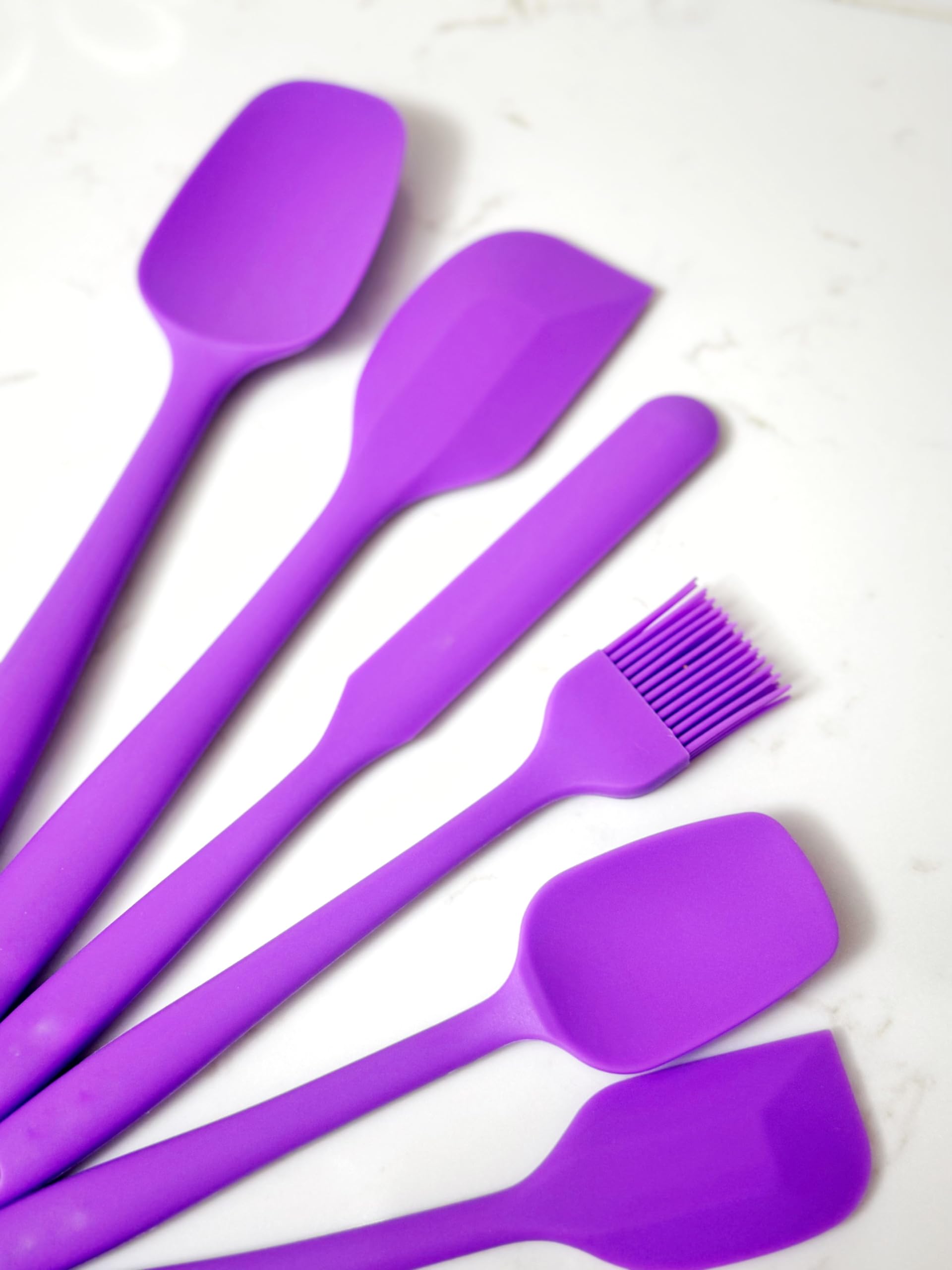 Makkam Home Silikon Spatula (6, Mor, M)