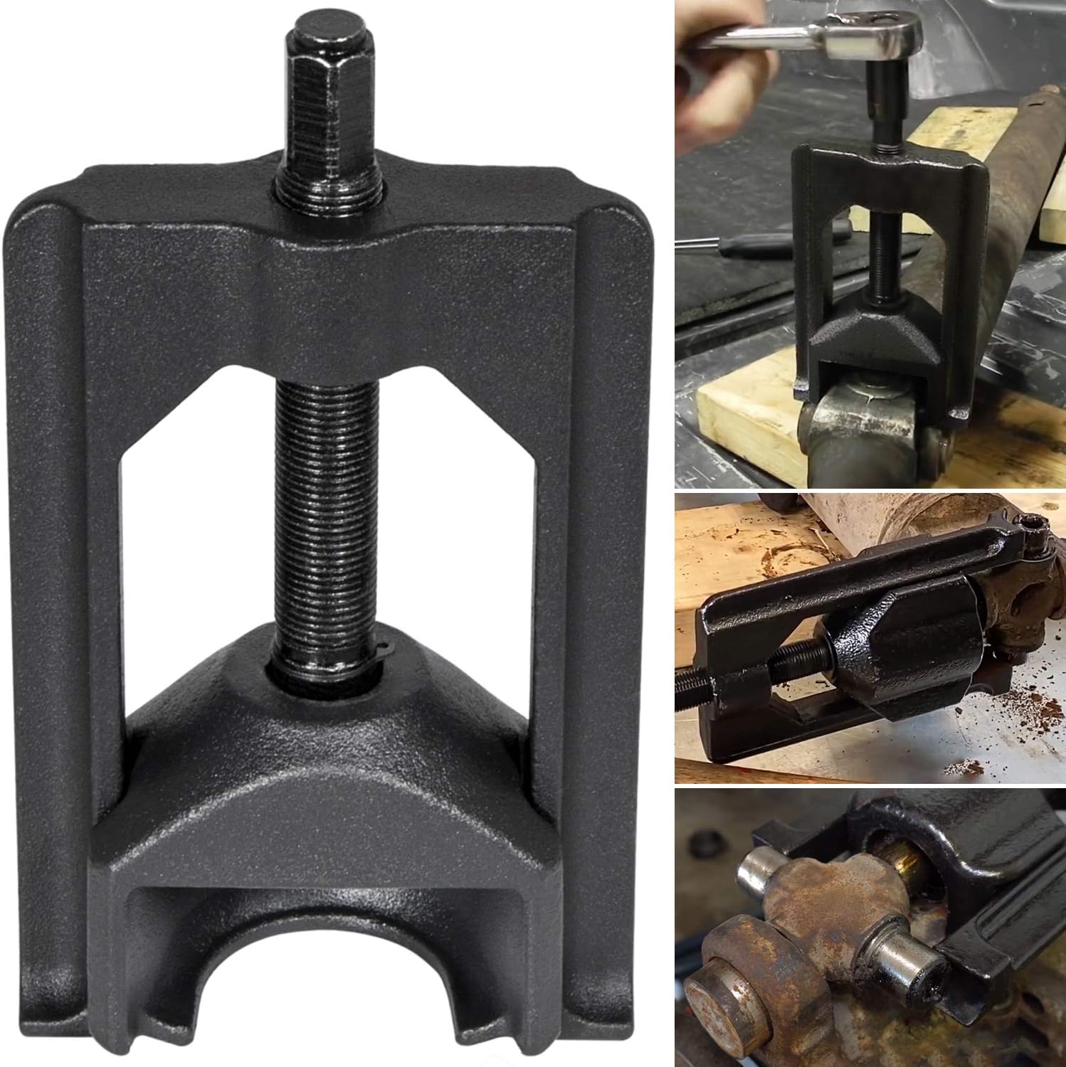 E-cowlboy 10105 U Joint Pullers Automotive (Class 1-3) Universal Joint Extractor U-Joint Removal Press Tool for Trucks Cars Vehicles Equipment with Bearing Cups 1” to 1.25” O.D.