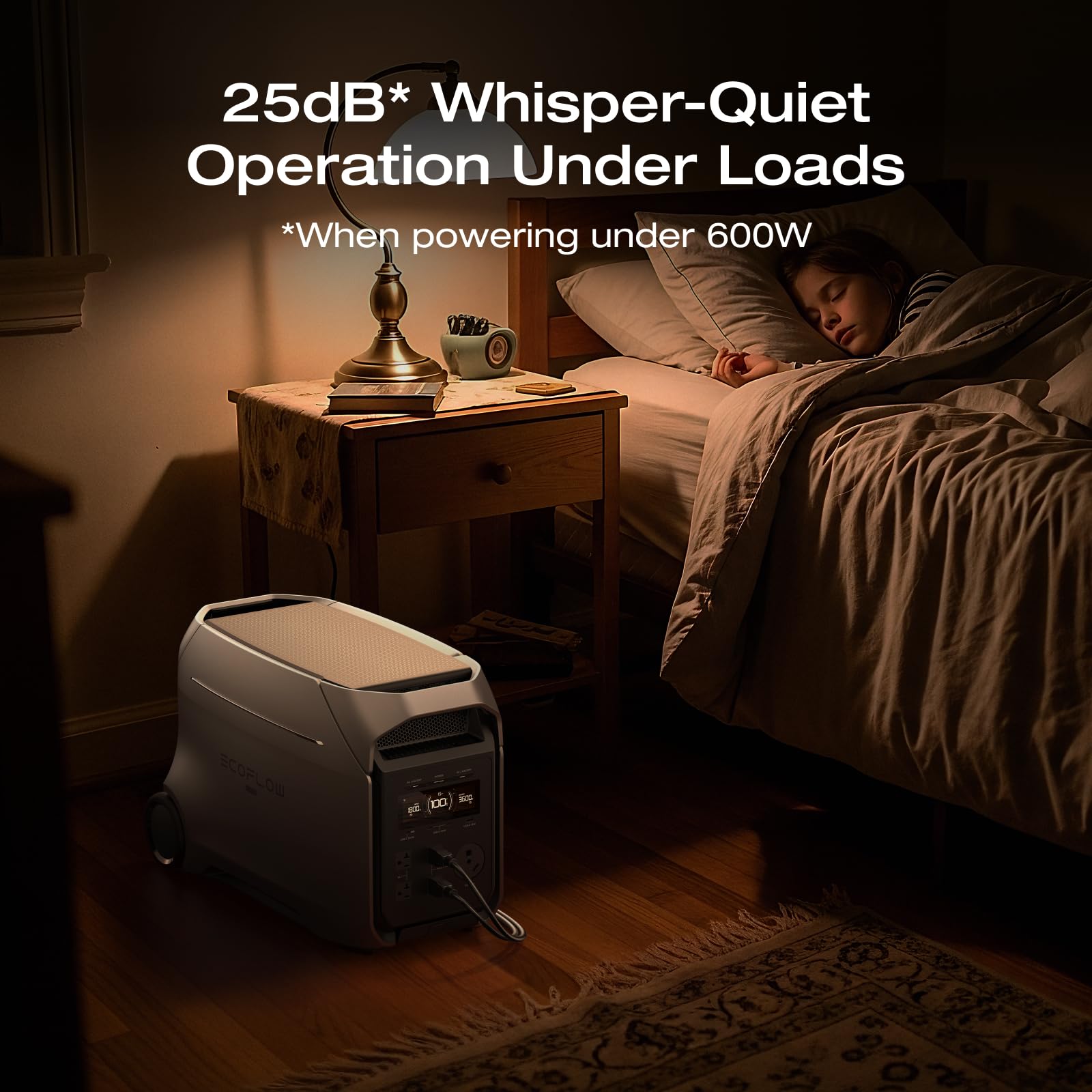 EF EcoFlow DELTA 3 Ultra Plus with AC Cable, 3072Wh LiFePO4 Battery, 3600W (7200W Surge) Output, Expandable to 11kWh, Solar Generator (Panel Optional), Reliable Home Battery Backup & Camping - 4