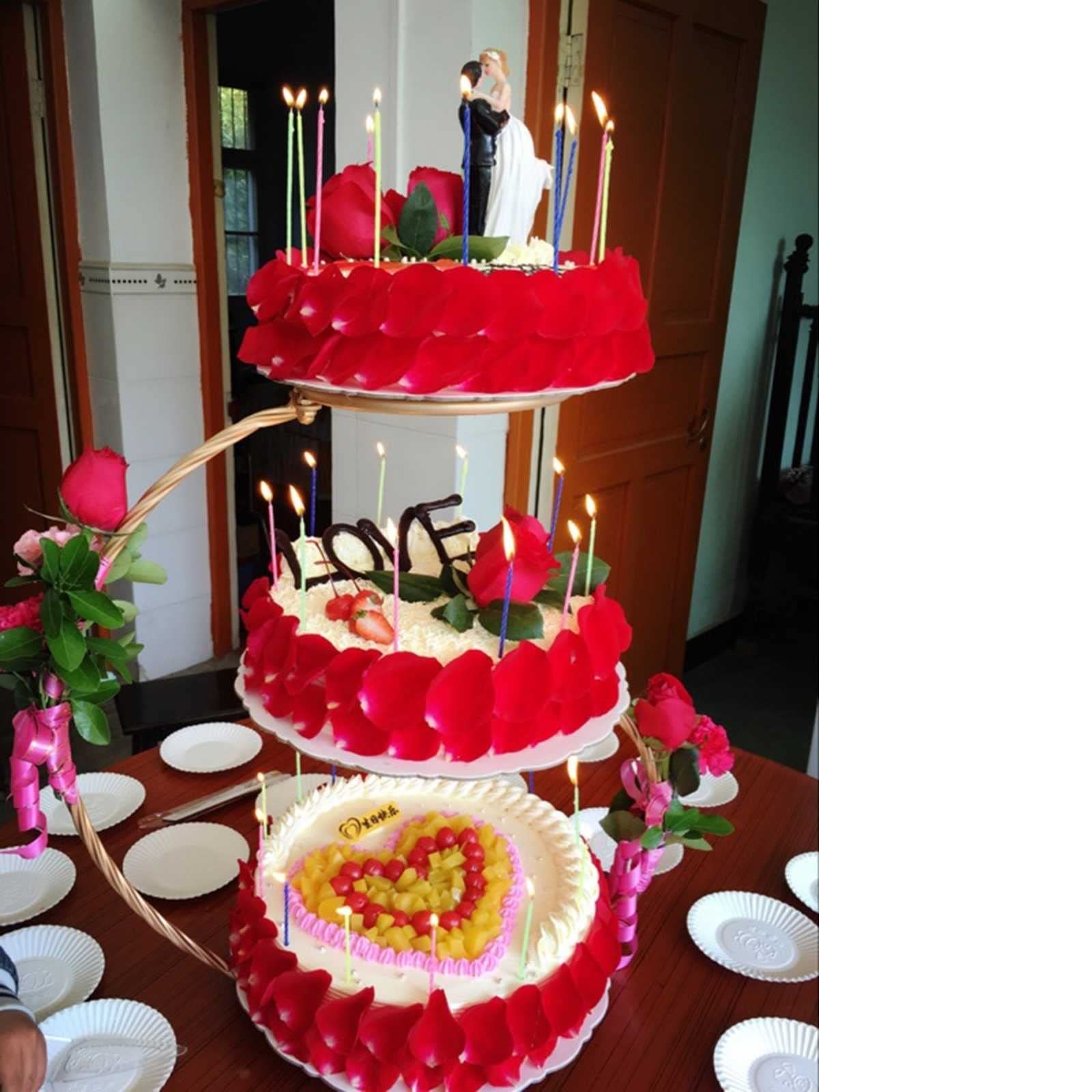 Présentoir à Gâteau Stand Creative Gâteau Stand de mariage Partie d'anniversaire de mariage Titulaire du gâteau dessert Métal Dessert Cuppake Biscuits Home Cuisine Outil de cuisson Stand de Gâteaux