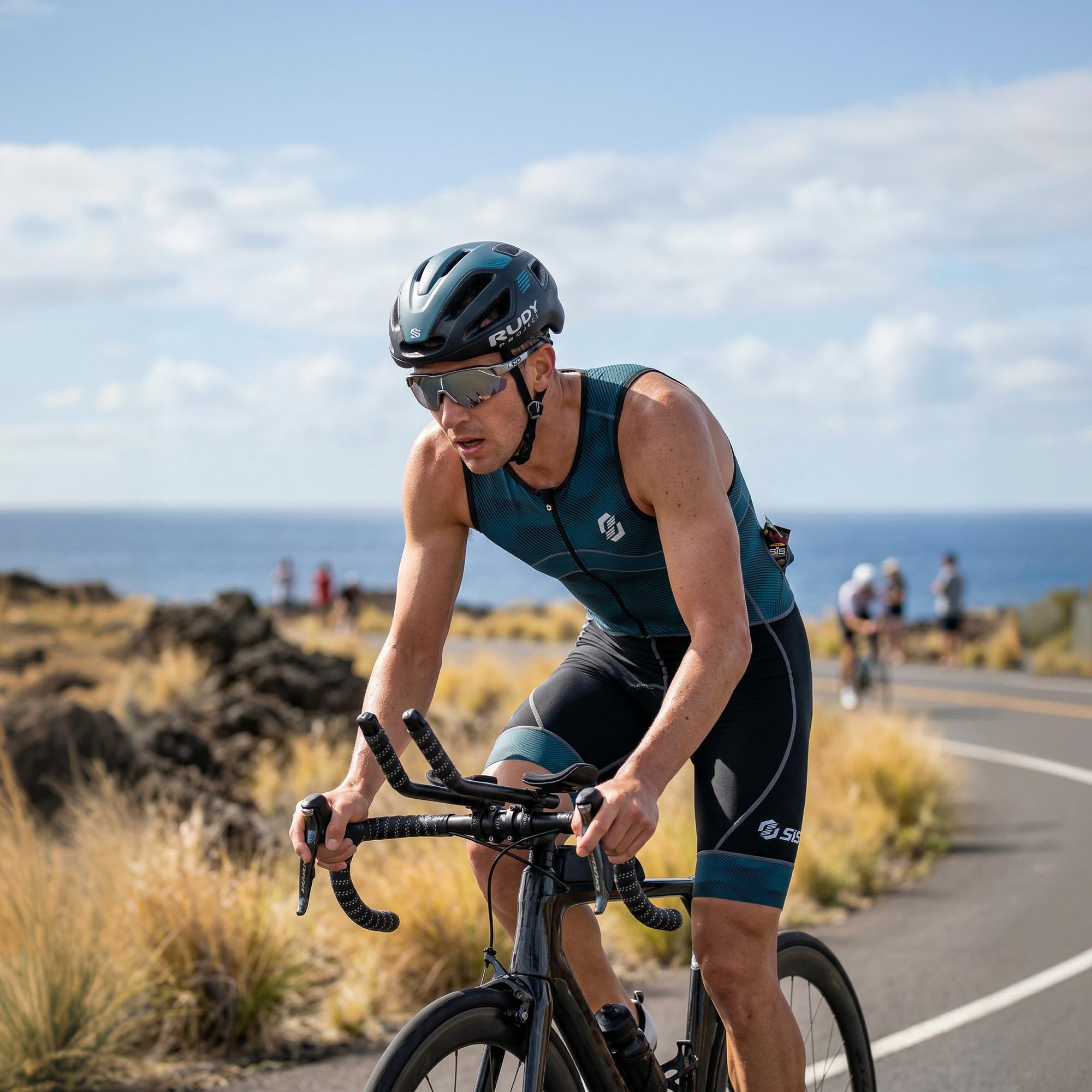 SLS3 Pro Traje de Triatlón para Hombre - Tri Suit Sin Mangas FX - Traje de Triatlón Acolchado - Secado Rápido