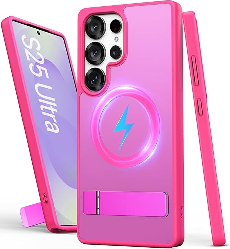 Miniatura 28 de Funda para Samsung Galaxy S25 Edge, compatible con MagSafe y soporte integrado, probada contra caídas de grado militar, mate, resistente, a prueba