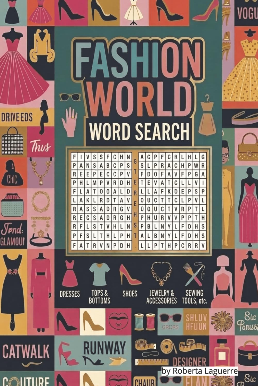 Fashion World Word Search: 50+ Puzzles, Gift for Fashionista