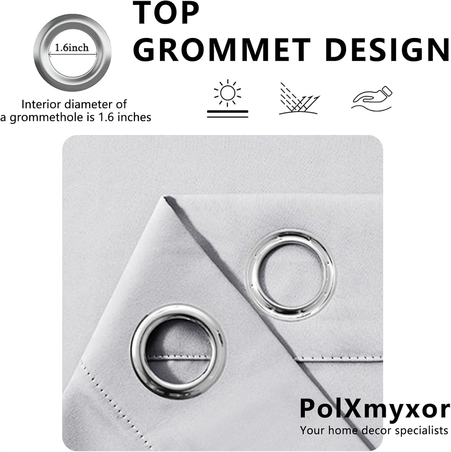 Wild Flowers Blackout Curtains for Bedroom 72 inch Long 2 Panels, Modern Floral Curtains for Living Room Decor, Minimalist Floral Drapes, Grommet Window Curtain 42 W x 72 L