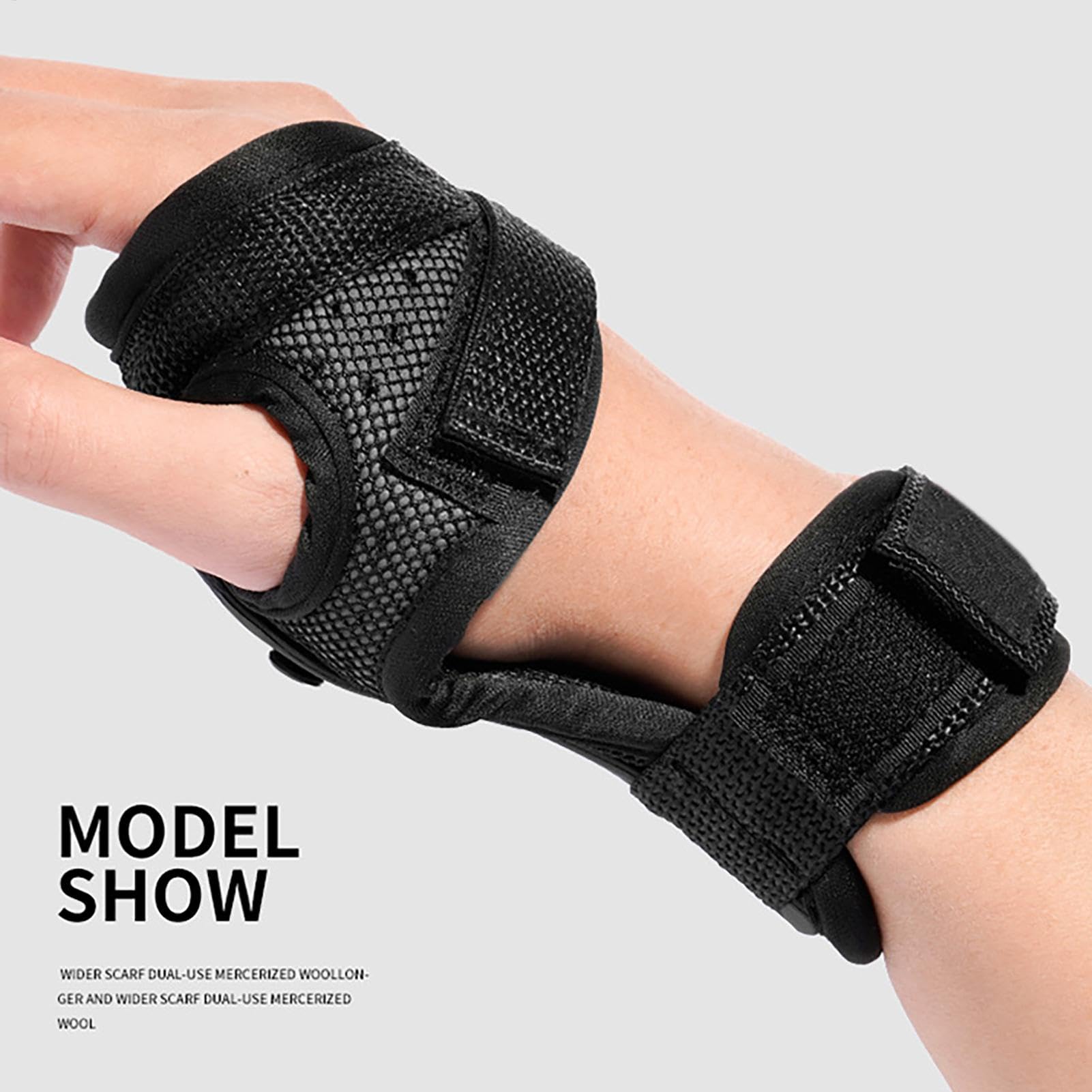 Muñequeras para patinaje, guantes de soporte de mano, protectores de muñeca para patinaje y patineta, equipo de protección para adultos, niños y jóvenes, muñequera deportiva para patinaje seguro y — view 4