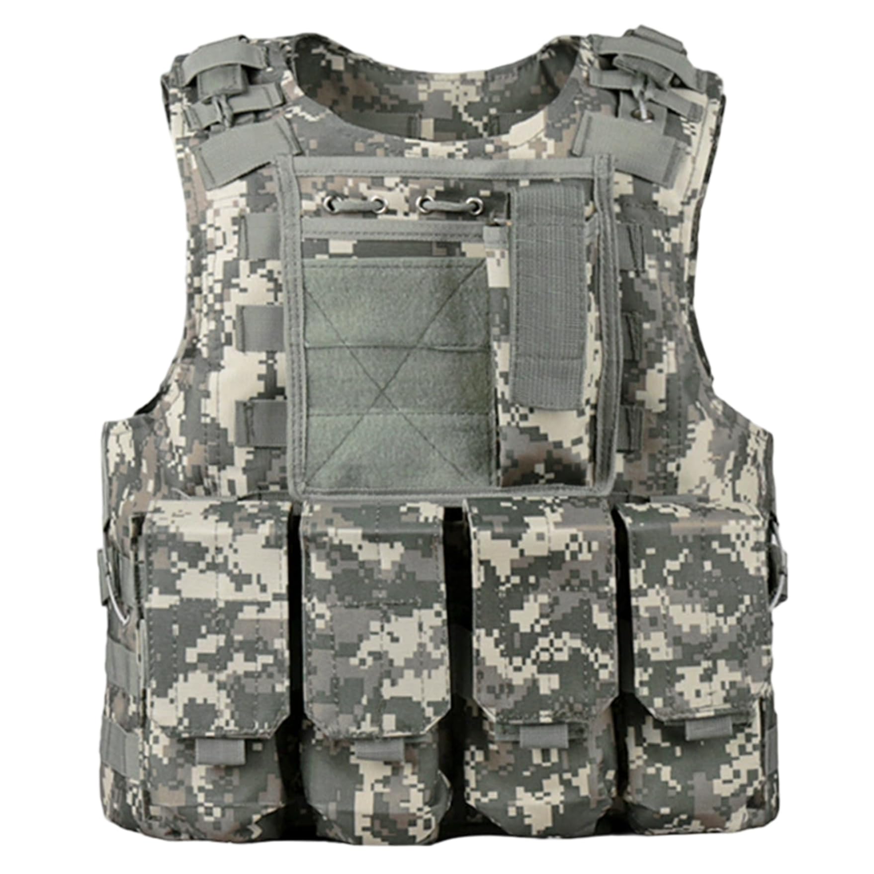 Grtheenumb Airsoft Vest|Airsoft Vest Multifunctional Molle Adjustable Lightweight Paintball for Outdoor Train Game Fishing Hunting, Style 2