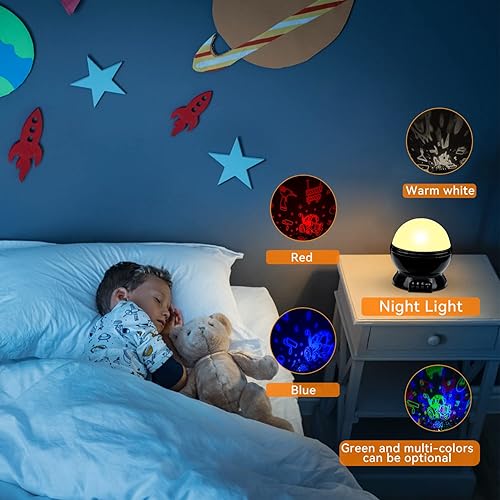 Miniatura 8 de Proyector de luz nocturna para auto, camión y estrella, regalos de cumpleaños, juguetes para niños de 3 a 5 años, rotación de 360 grados con 17