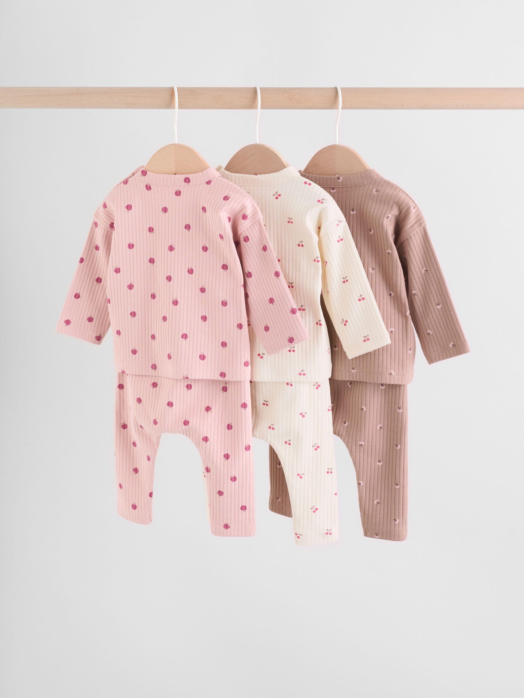 NEXT Bambina Confezione da 6 completi con top a maniche lunghe e leggings