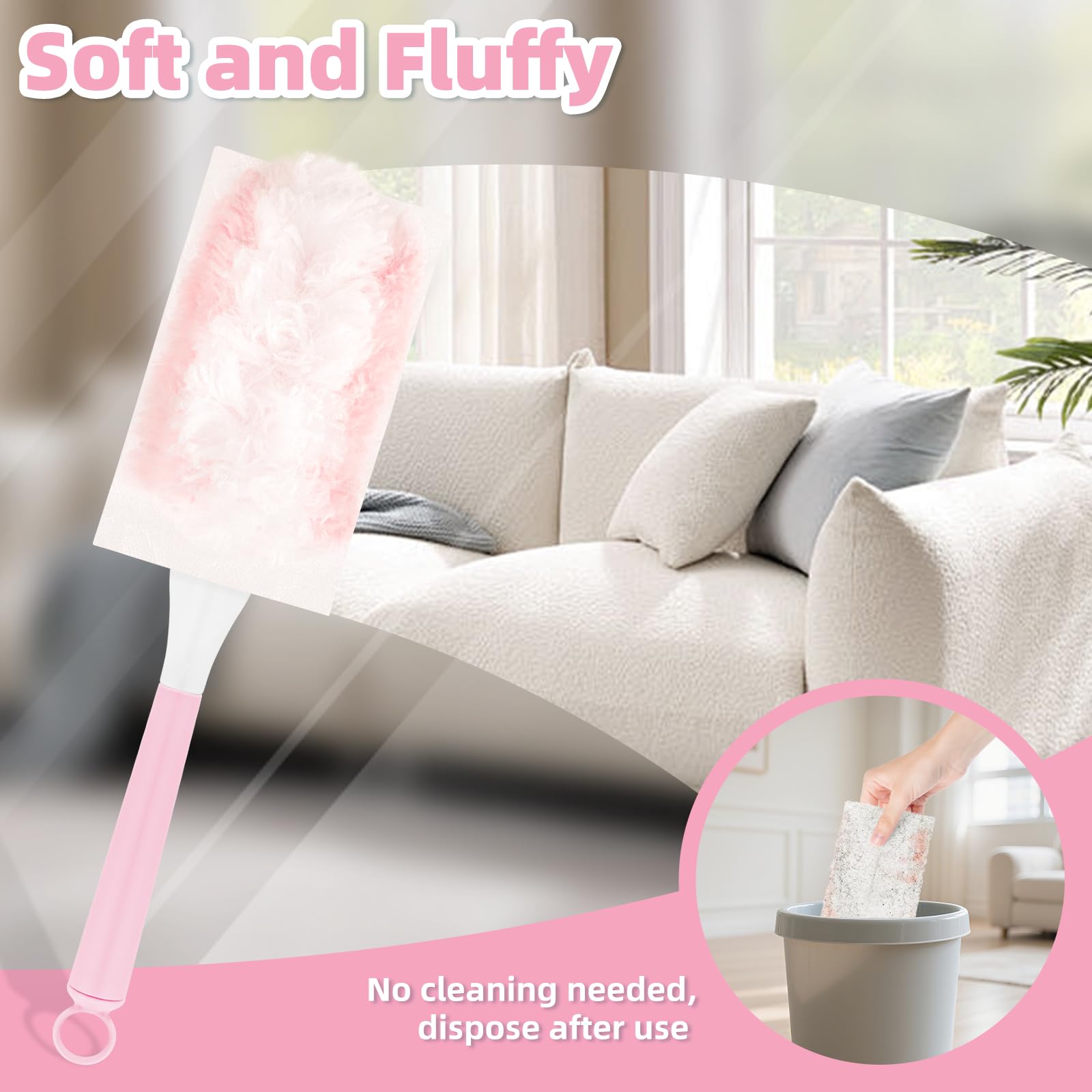 52 Pièces Pour Plumeau Poussiere Recharge Kit,3D 360° Pour Duster Nettoyage Recharge Avec Poignee Plumeau Perche Telescopique Pour Poussiere 98578676 52 Pièces Pour Plumeau Poussiere Recharge Kit,3D 360° Pour Duster Nettoyage Recharge Avec Poignee Plumeau Perche Telescopique Pour Poussiere 98578676