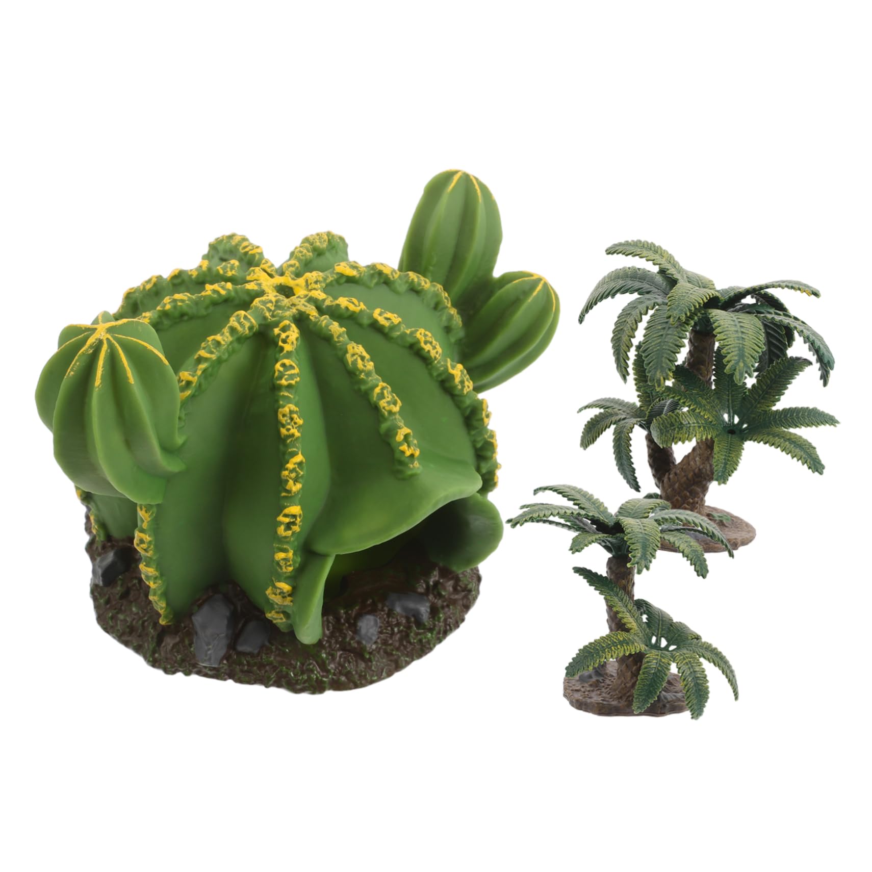 KESYOO 3Pcs Realistic Miniature Cacti for Reptile Tanks Desert Aquariums Terrarium Decor Low Maintenance Greenery Craft Accessories