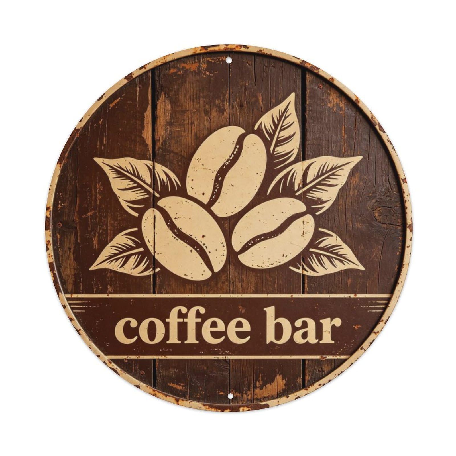 Coffee Bar Metal Tin Sign Plaque