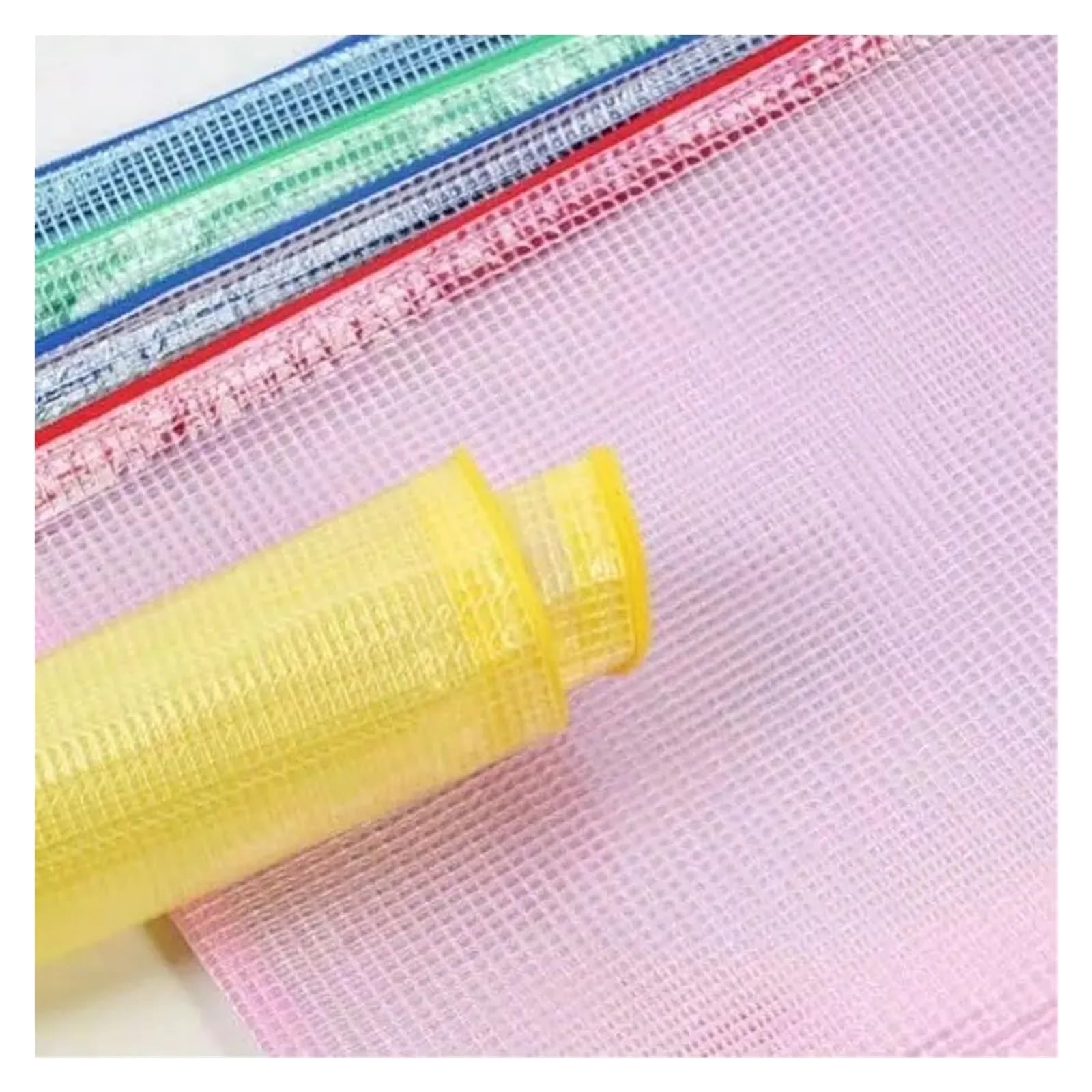 Lot de 24 pochettes en plastique A4 avec fermeture éclair, grande capacité, résistantes à la saleté, pour l'école, le bureau, le bureau