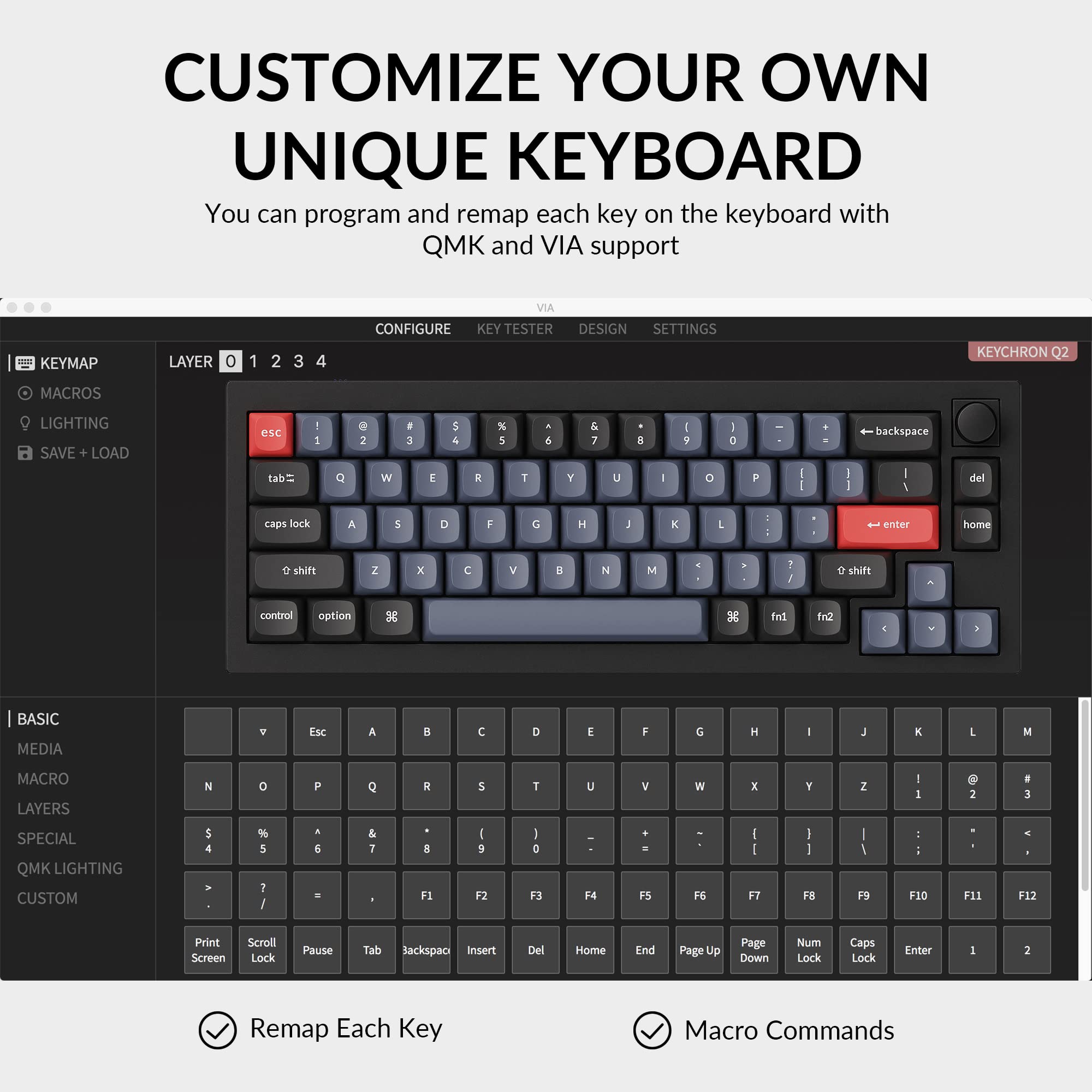 Keychron Q2 QMK カスタム・メカニカルキーボード ノブバージョン Keychron K8 Version 2 QMK ワイヤレスカスタム・メカニカル