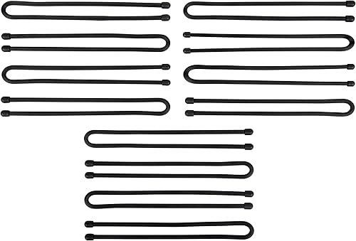 Vista 27 de Nite Ize - Sujetador de goma retorcible GTPP18-01-R8 Original Gear, 18 pulgadas, paquete de 6 unidades, color negro.