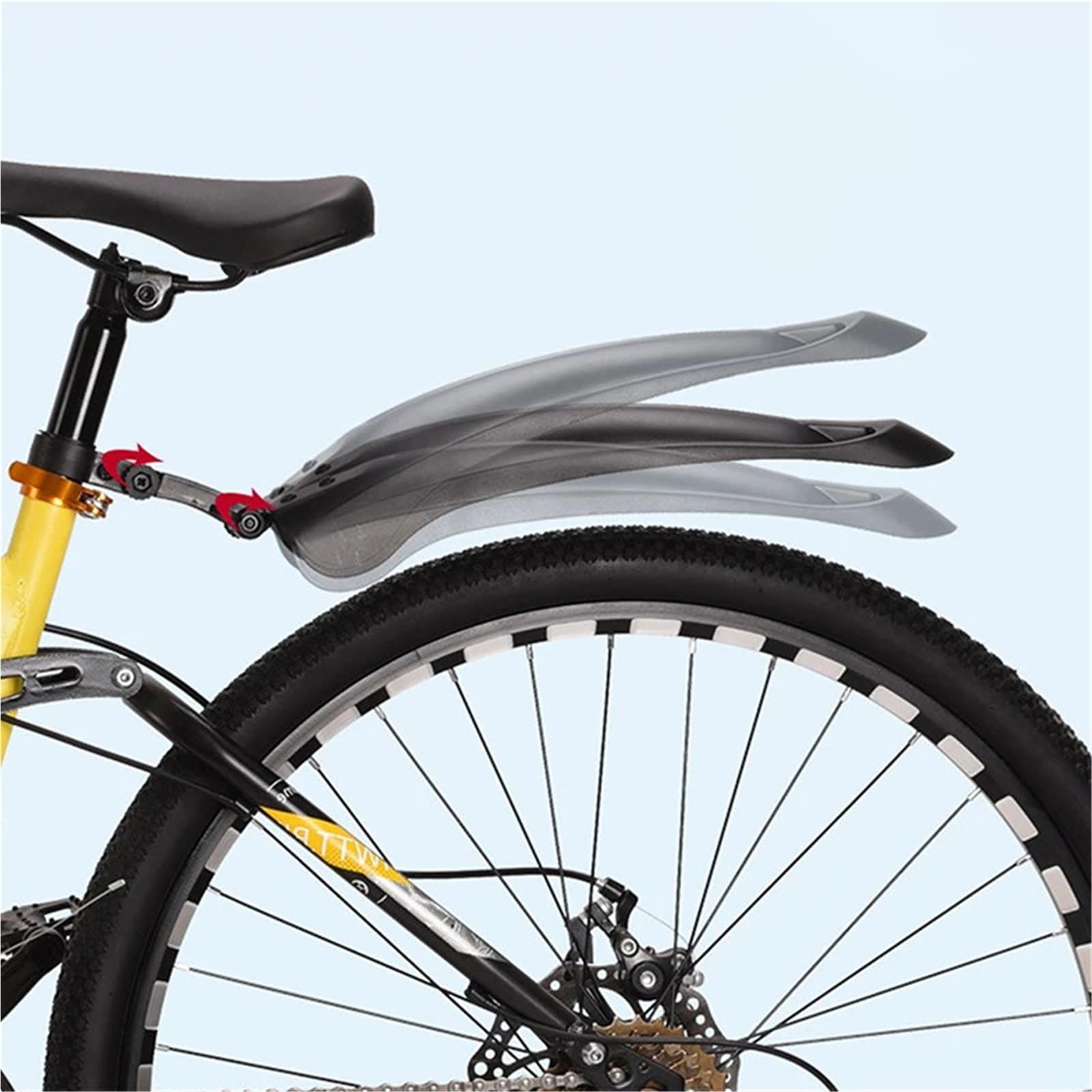 Guardabarros para Bicicletas Guardabarros Delantero y Trasero para Bicicleta de montaña, Protector de liberación rápida para Rueda de neumático salpicaderos Delantero Trasero