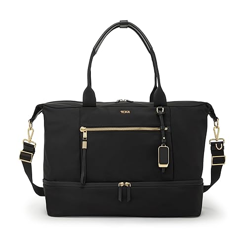 TUMI Womens Contine Weekender - One Size - Black & Gold Hardware