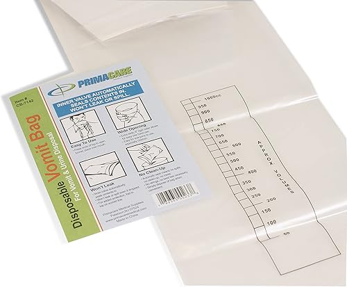 Miniatura 2 de Primacare CB-7142 bolsas para emesis (vómito) desechables, paquete de 12 unidades