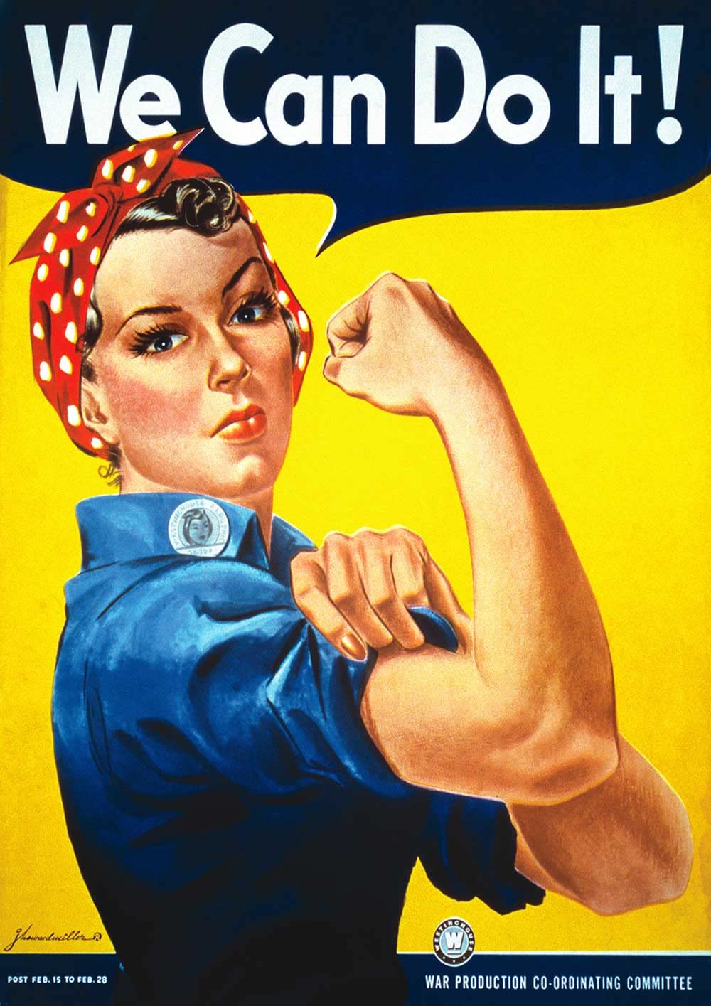 Omg Printing We Can Do It Propaganda Rosie The Riveter Poster/Print/Picture Satin Photo Paper - A4-210Mm X 297Mm