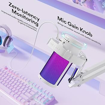 配信機器・PA機器・レコーディング機器 Maono DGM20S RGB USB 楽天市場】MAONO USB コンデンサーマイク ゲーミングマイク PC