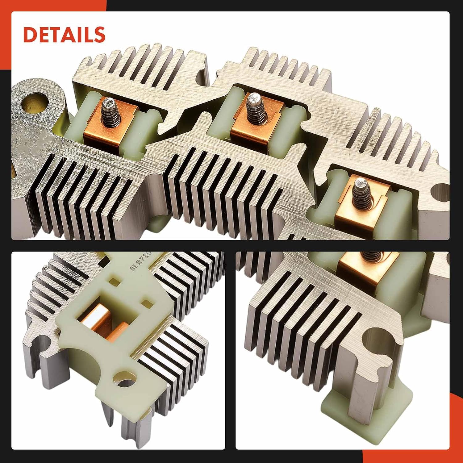 A-Premium Alternator Rectifier Compatible with Buick LeSabre, Park Avenue & Cadillac 60 Special, Commercial Chassis, DeVille, Eldorado, Fleetwood, Seville & Chevrolet Lumina & Oldsmobile & Pontiac