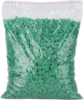 Professional Injection Wax Moldel Beads, High Strength Casting Wax with Good Fluidity, Small Shrinkage for Jewelry Making, Aircraft Blades, Golf Heads, Blue Green Optional (Green)