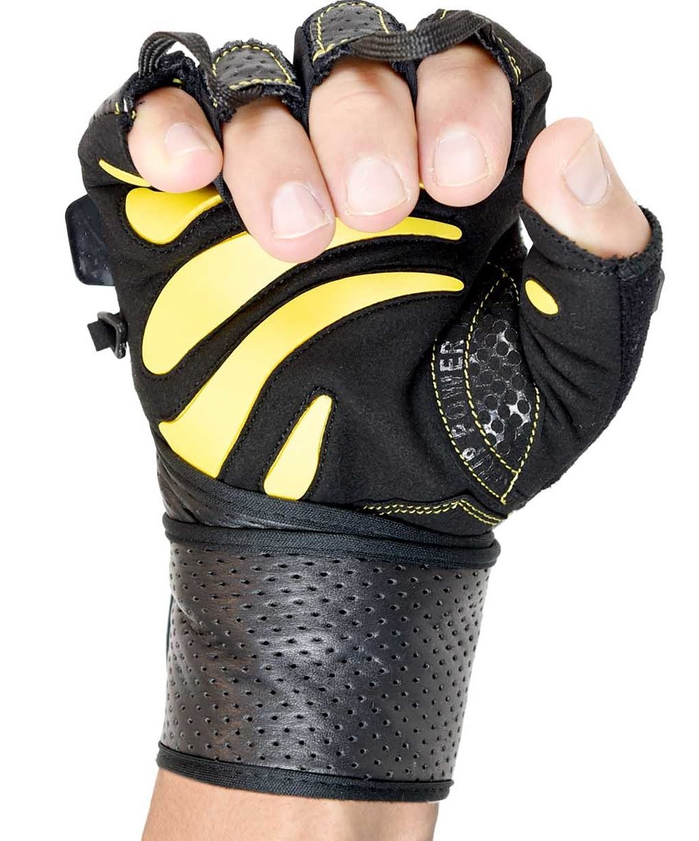 Grip Power Pads Guanti da Palestra per Uomo, Colore: Blu, Protegge Le Mani Alex-& Migliorare la Presa-Weightlifting Guanti, off Facile da Indossare, Regolabile