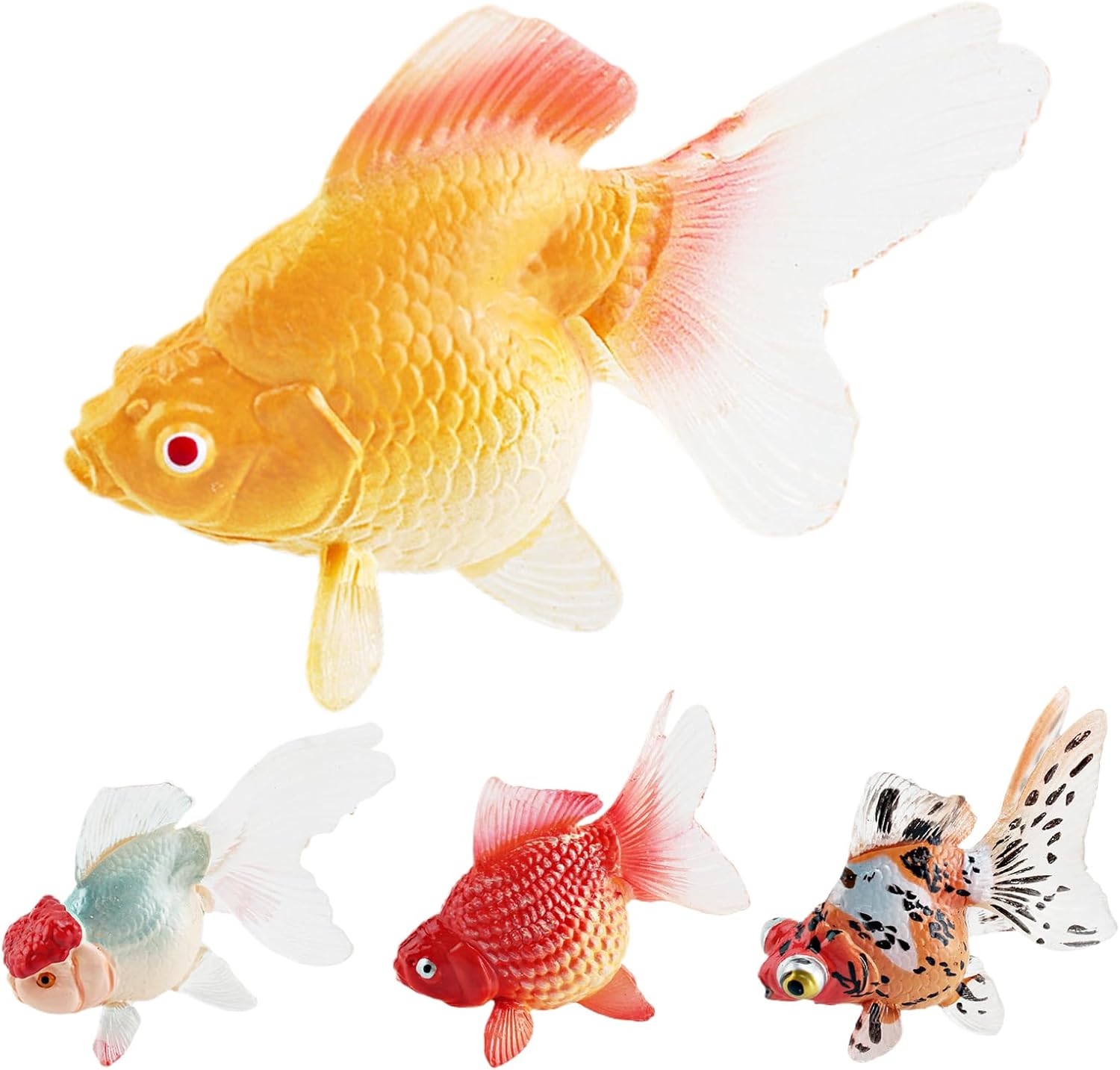 Fake Fish, Realistic Swimming Aquarium Pets, 1.97x1.1x1.5 inches Moving ...
