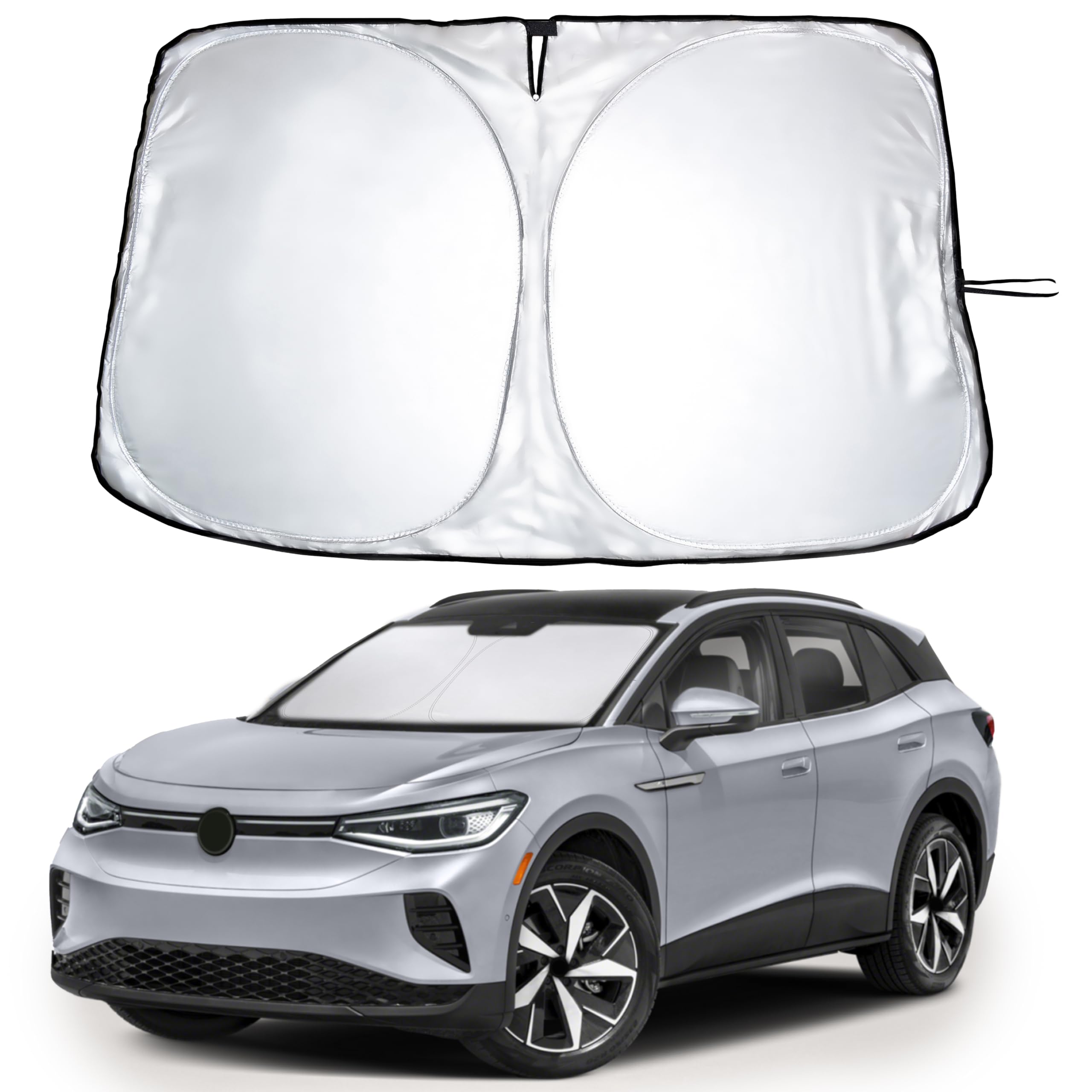 EcoNour Windshield Sun Shade Compatible for Volkswagen VW ID.4 2021–2026