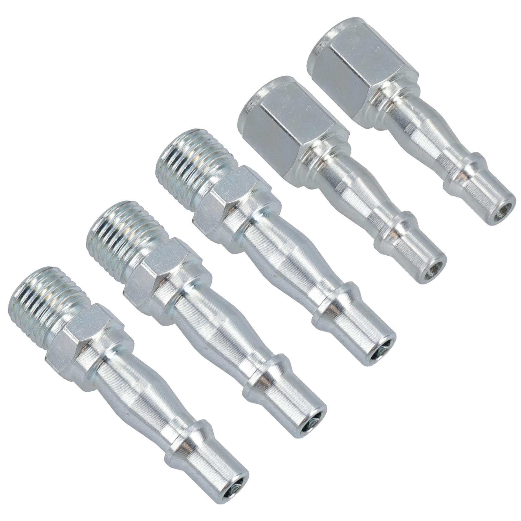 Air Line Hose Compressor Fittings Connector Male Quick Release 5 Pack 1/4"