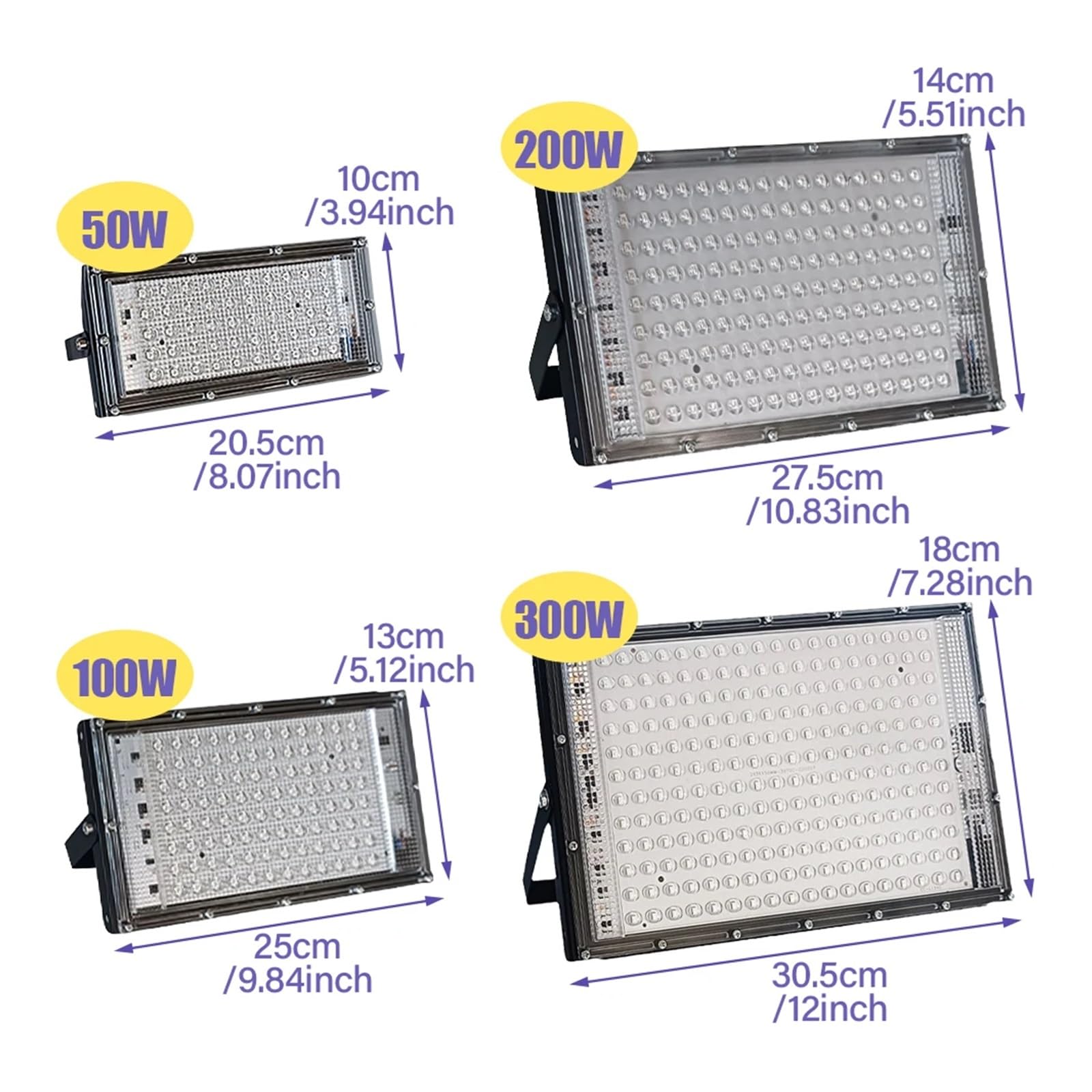 Przenośna lampa ultrafioletowa 50-400 W, utwardzająca klej UV, lampa ultrafioletowa do oświetlenia baru, klubu nocnego, reflektorów i oświetlenia zewnętrznego(300W)