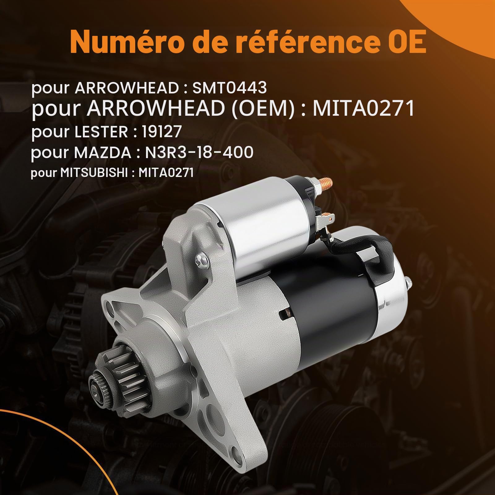 maXpeedingrods 14 dents Démarreur pour Mazda Rx8 2,2 kW 2003-12