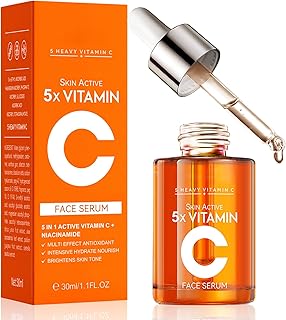 Premium 20% Vitamin C Serum For Face with Hyaluronic Acid & Amino Acids - Boost Skin Collagen, Hydrate & Plump Skin, Anti Aging & Wrinkle Facial Serum – 1 Fl Oz
