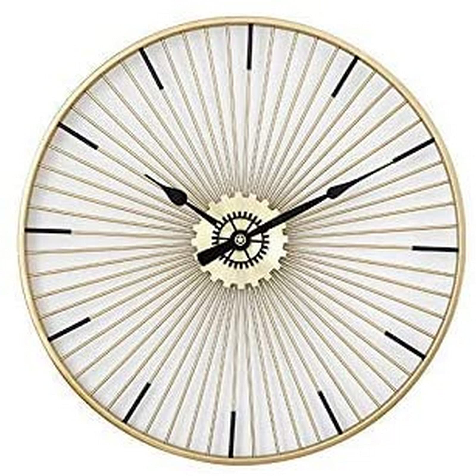 Horloge murale japonaise salon métal rétro moderne silencieuse
