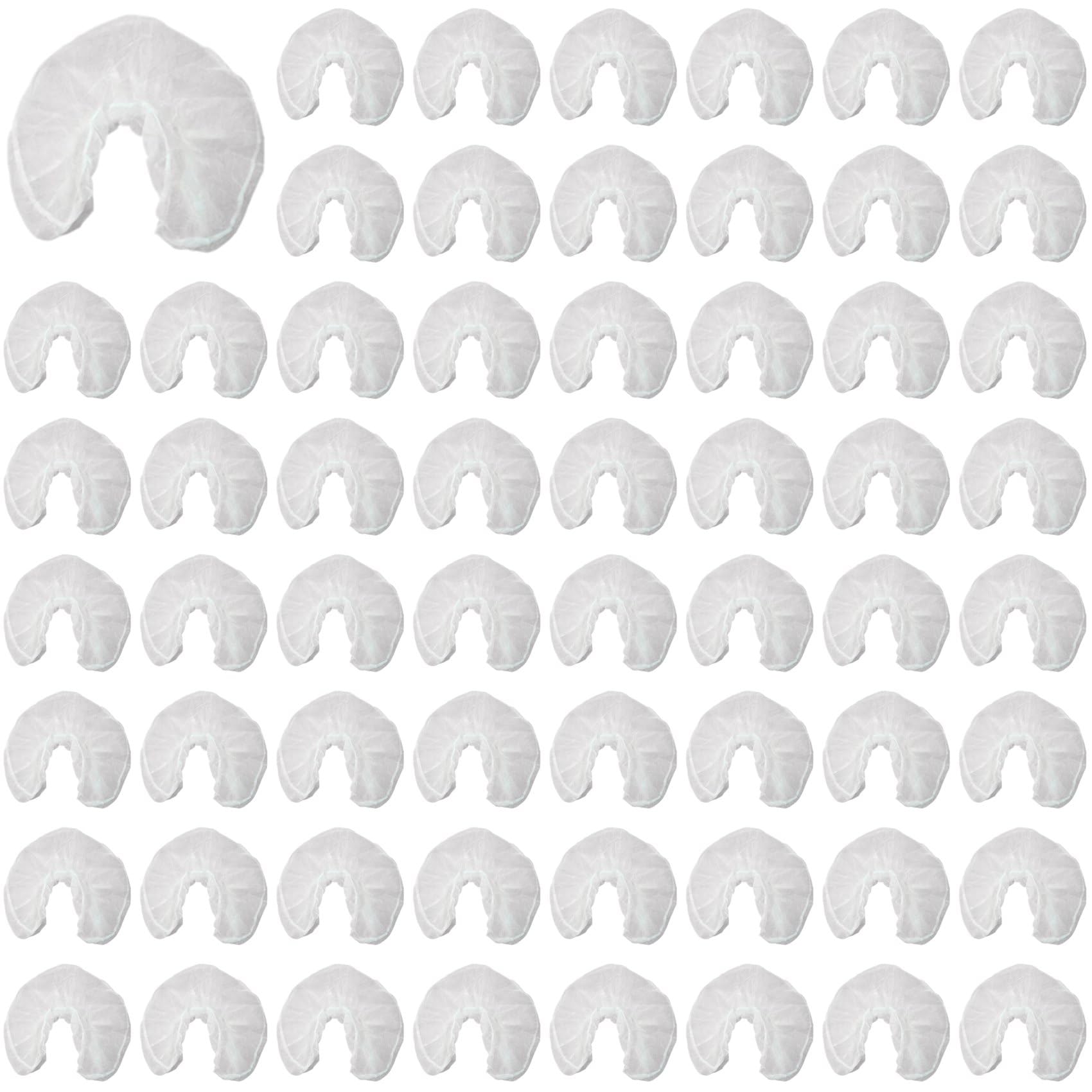 Hndhbfgrt 250x U Shaped Disposable Non-Woven Headrest Pillow Paper Beauty Spa Salon Bed Cover Massage Face Cradle Head Rest Covers