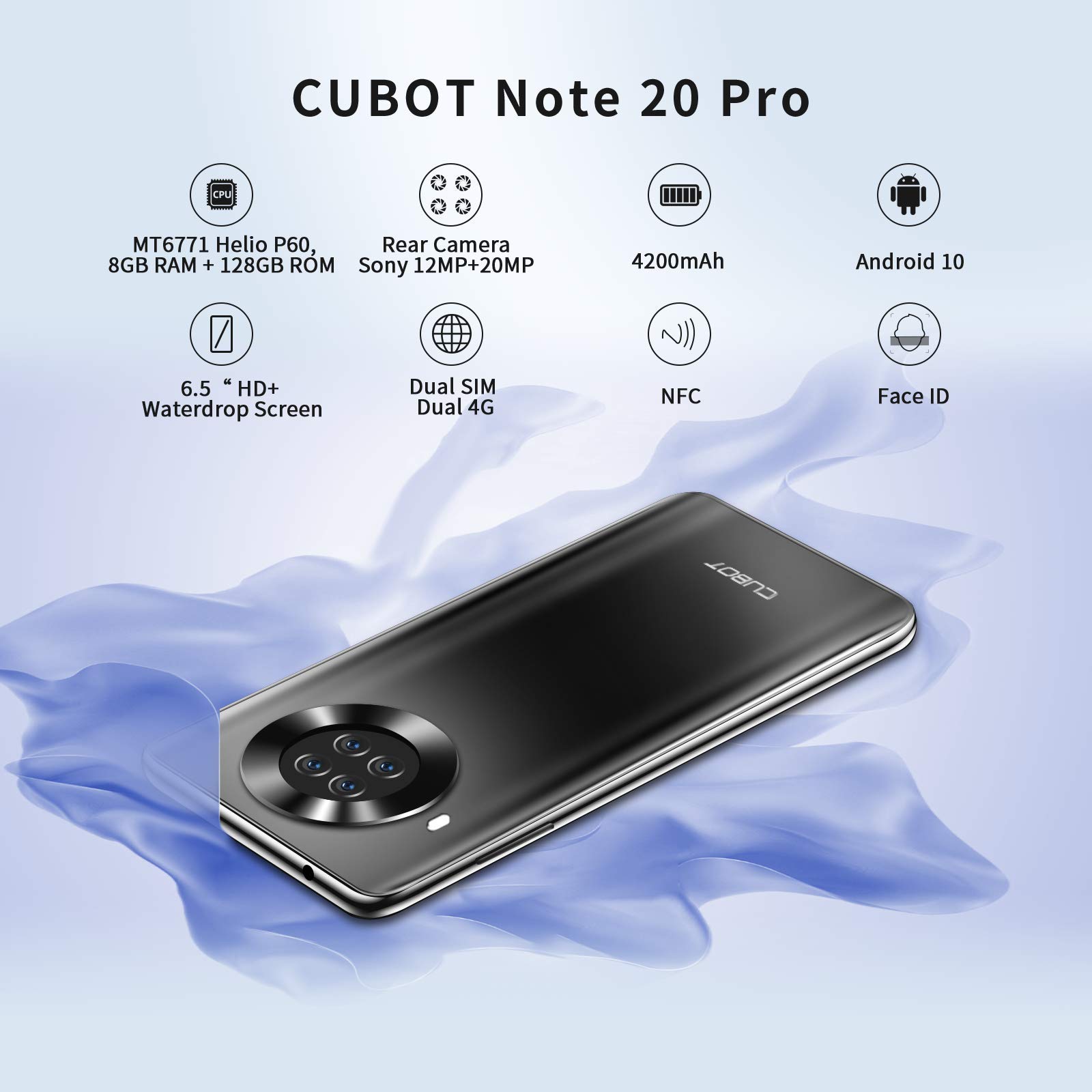 【SIMフリー】Cubot Note20 pro ブラック Amazon.com: CUBOT Smartphone Note 20 Pro 8GB/128GB teléfono