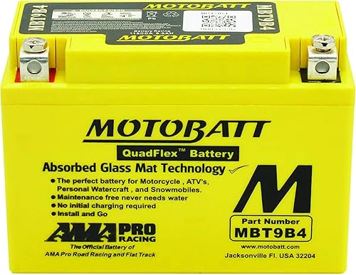 Miniatura 2 de MotoBatt DB Electrical MBT9B4 Nueva batería para Motobatt 9Ah, Yam-R7 1999, Tx660X, R, Z (Eu) 04-13, Mt-03 06-13, Yzf-R6, R6S 01-09, Yp400 Majesty