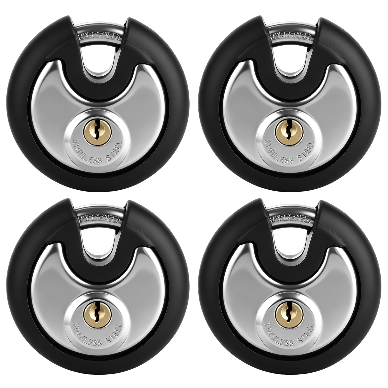 STARVAST 4-Pack Disc Padlock 70 mm