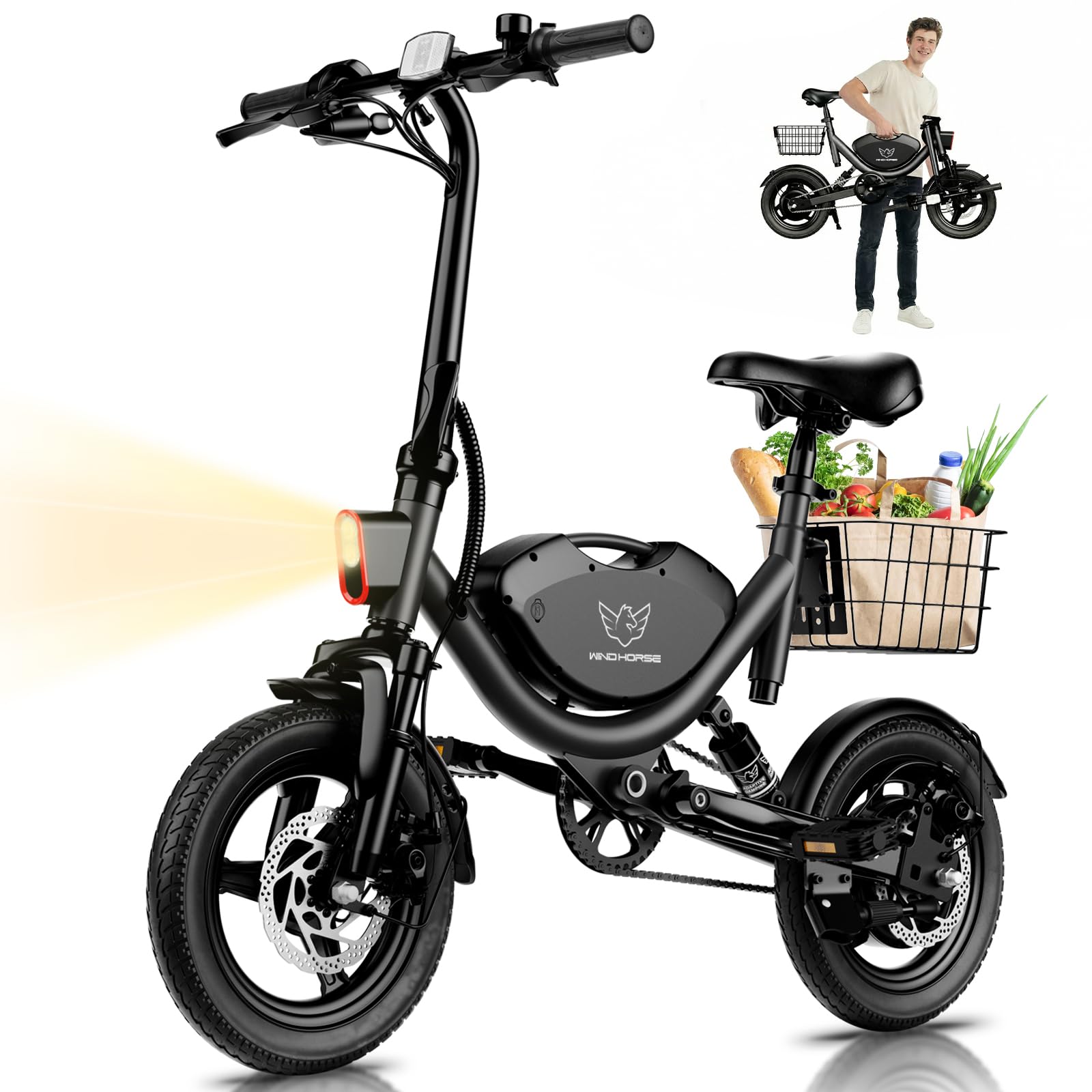 Electric Bike with Basket