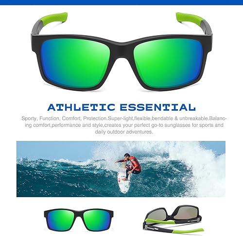 Miniatura 2 de Lentes de sol deportivos y polarizados para hombre y mujer con protección UV400, envolventes, para conducir y pescar