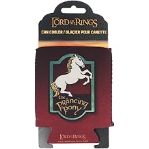 Lord of the Rings Prancing Pony Can Cooler - LOTR Drink Sleeve, Officially Licensed Middle Earth Beverage Insulator for 12oz Cans, Prancing Pony Design