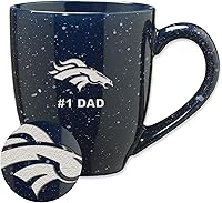 Vista 79 de Rico Industries NFL Football #1 Dad 16 oz Team Color Laser Engraved Ceramic Coffee Mug