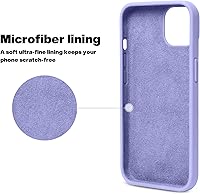 Vista 5 de OTOFLY Funda compatible con iPhone 13 Mini, silicona líquida delgada protectora a prueba de golpes con forro de microfibra antiarañazos, 5.4