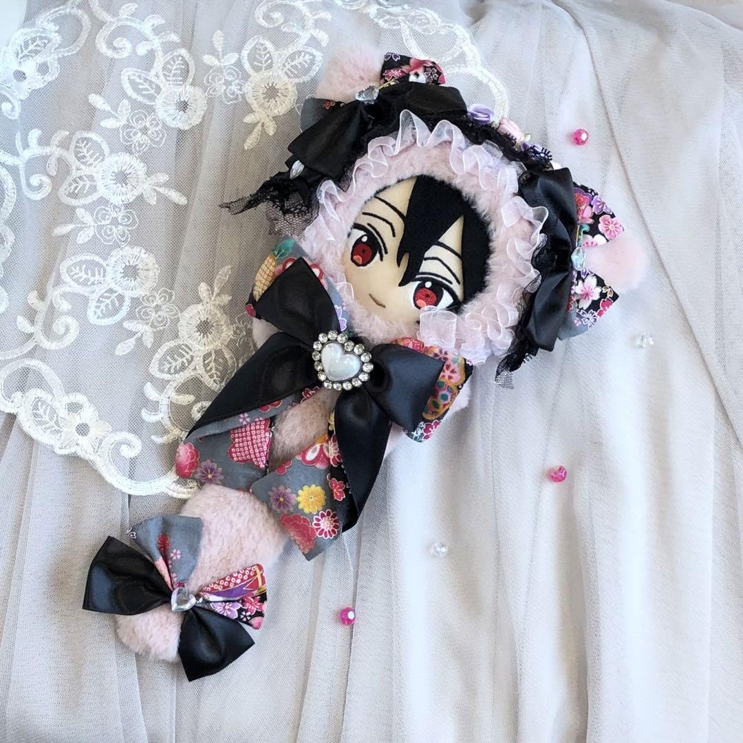 Amazon.co.jp: あんスタ 16cm ぬいぐるみ ぬい服 ねこさん 大人ピンク 